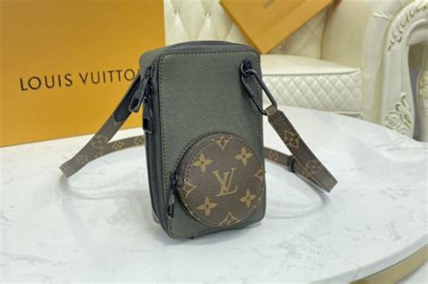 lv phone box二手|二手Louis Vuitton LV Phone Box 手機包 M30581卡其綠 .